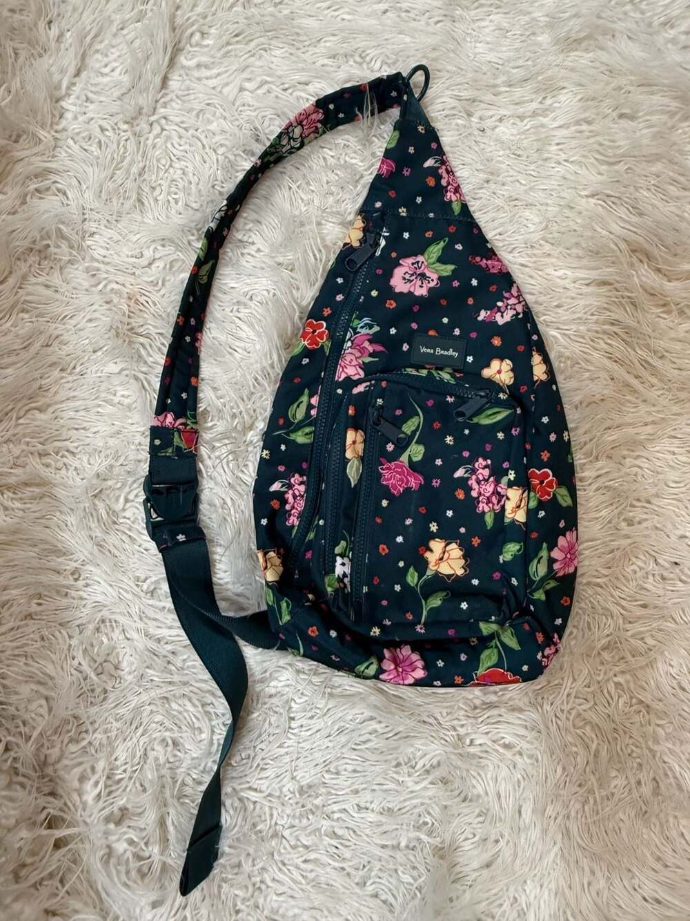 Vera Bradley Sling Backpack in Wildflower Pattern